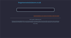 Desktop Screenshot of forgetmenotminiatures.co.uk